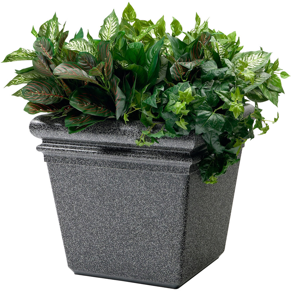 Commercial Zone 724019 18&quot; x 18&quot; Pepperstone Planter