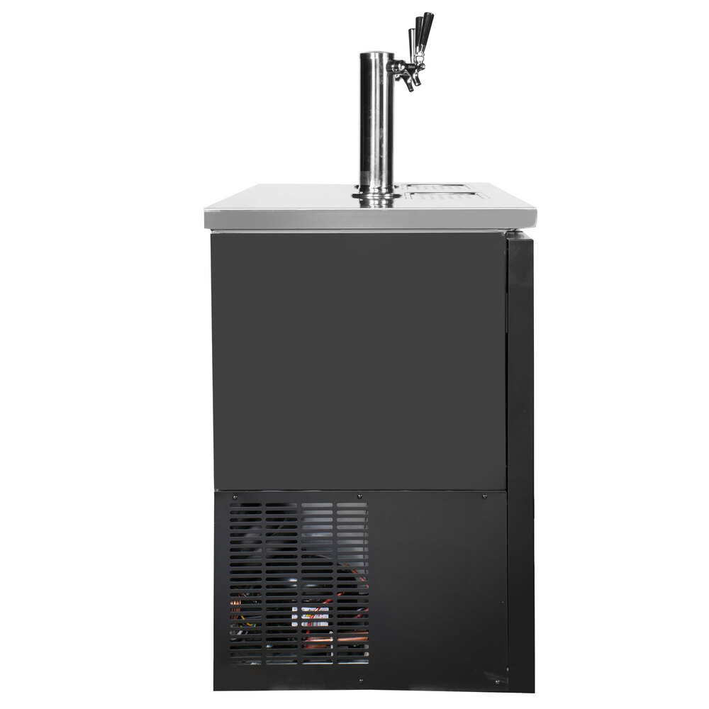 Avantco UDD60HC (2) Double Tap Kegerator Beer Dispenser Black, (2