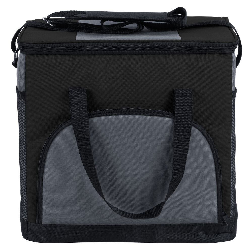 Choice Insulated Cooler Bag / Soft Cooler, Black 12" x 9" x 11 1/2" 24