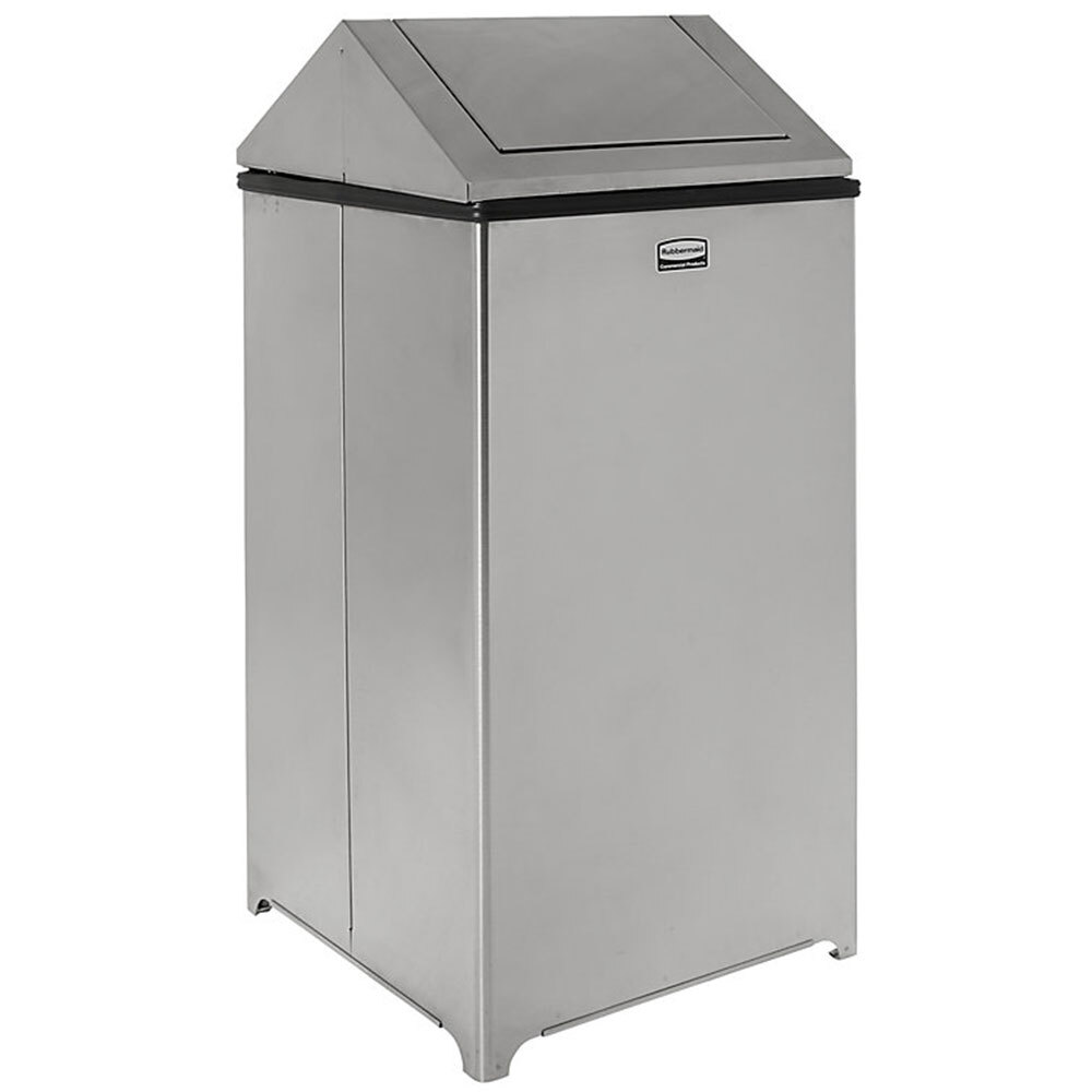Rubbermaid FGT1940SSRB Wastemaster Stainless Steel Swing Top 40 Gallon