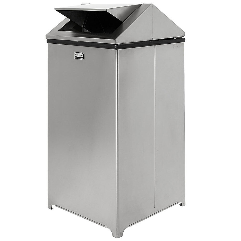 Rubbermaid FGT1940SSRB Wastemaster Stainless Steel Swing Top 40 Gallon