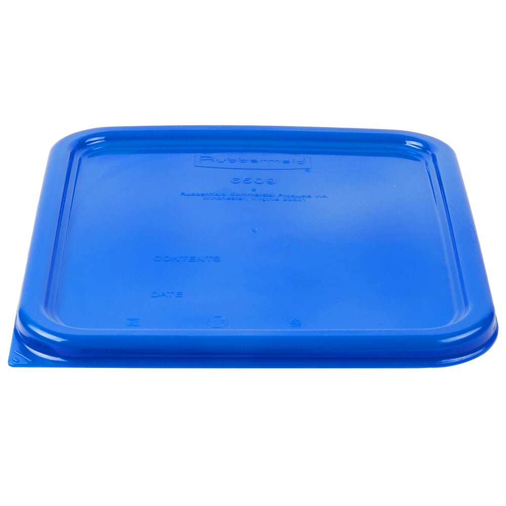 Rubbermaid 1980302 ColorCoded 2, 4, 6, and 8 Qt. Blue Square Food