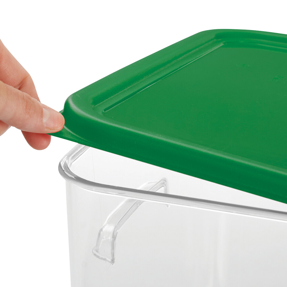 Rubbermaid 1980301 ColorCoded 2, 4, 6, and 8 Qt. Green Square Food
