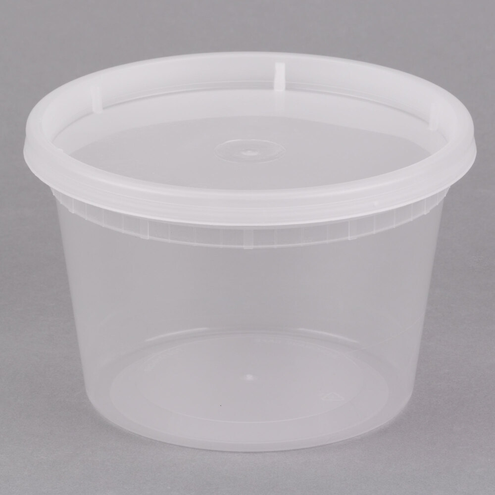 Plastic Deli Containers with Lids (240/Case)