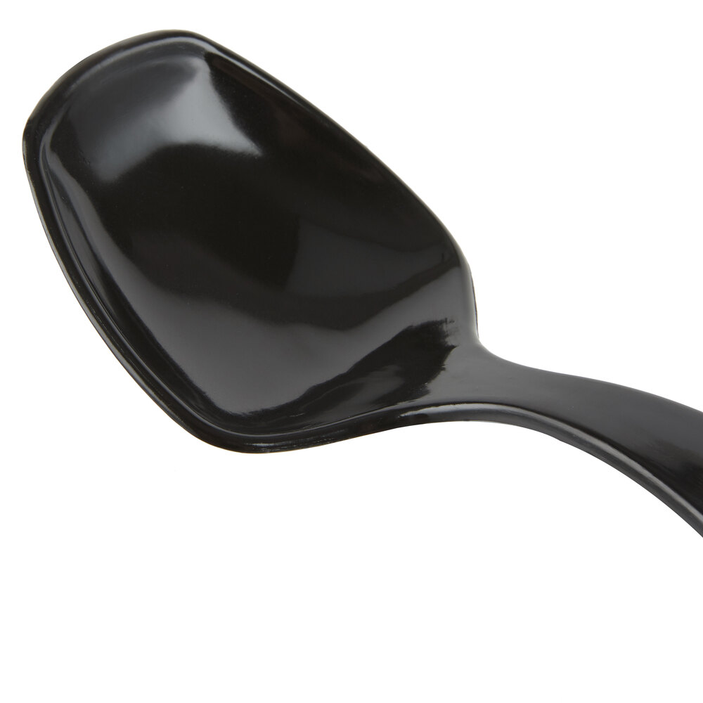 Choice 8 1/2" Black Disposable Plastic Serving Spoon 72/Case