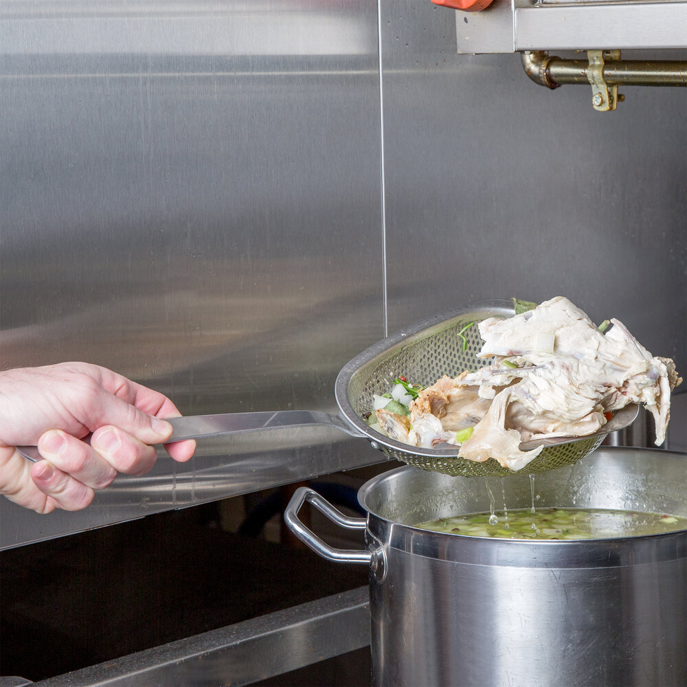 18" Stainless Steel Scoop Colander