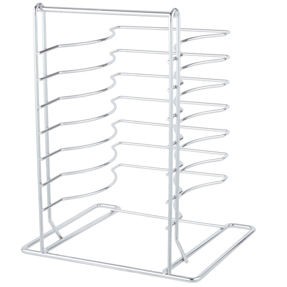 American Metalcraft 19107 7 Slot Wall Mounted Pizza Pan Rack