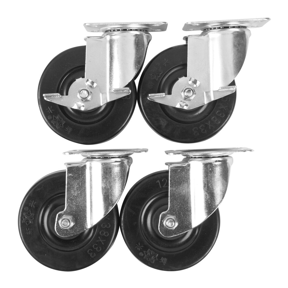 Cooking Performance Group 4 3/4" Plate Casters 4/Set