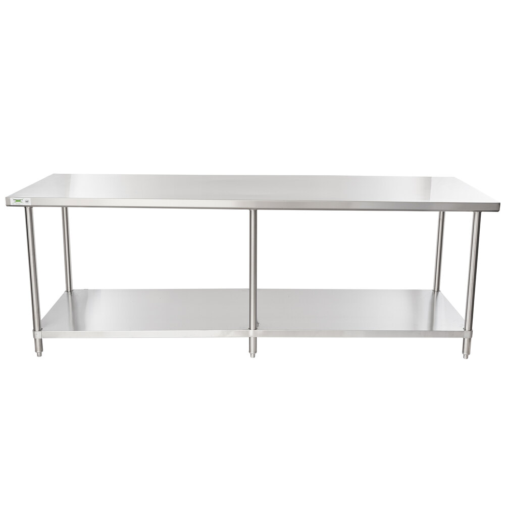 Stainless Steel Work Tables With Undershelves Regency 36 Inch X 96 16 Gauge Stainless Steel Commercial Work Table With Undershelf