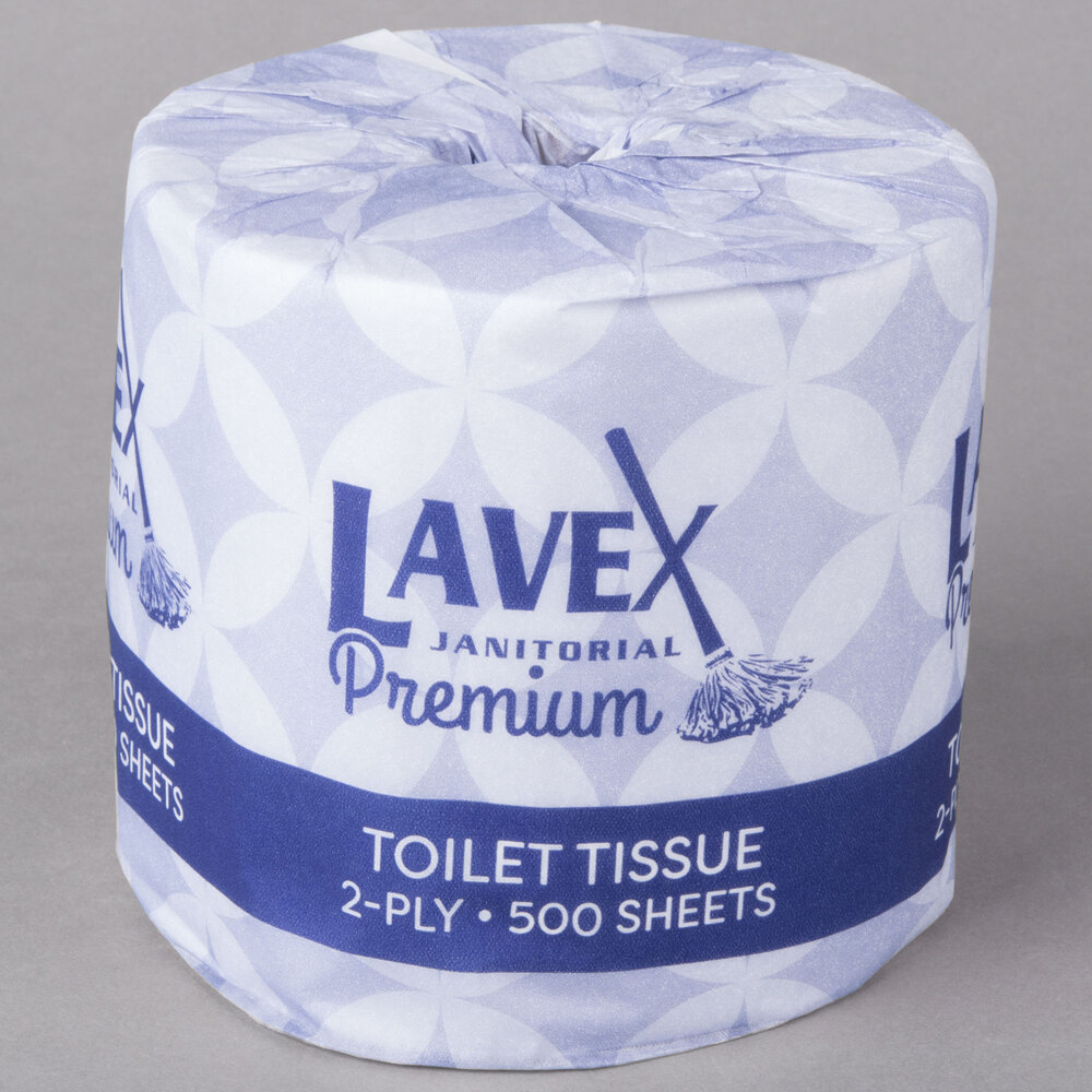 Lavex Janitorial 4 1/2" x 3 1/2" Premium IndividuallyWrapped 2Ply