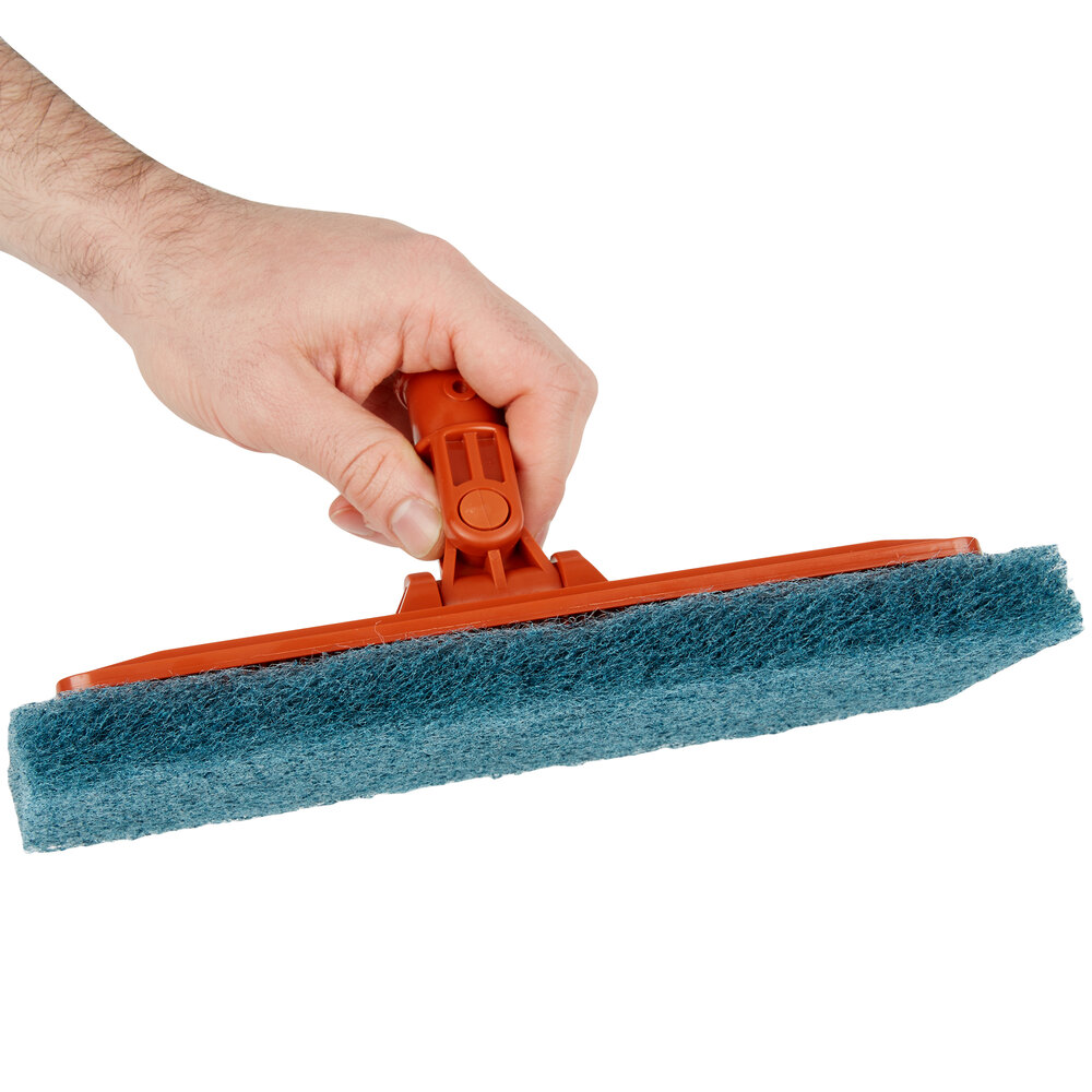 3M 8242 Doodlebug 10" x 4 5/8" Blue Scrubbing Pad 5/Pack