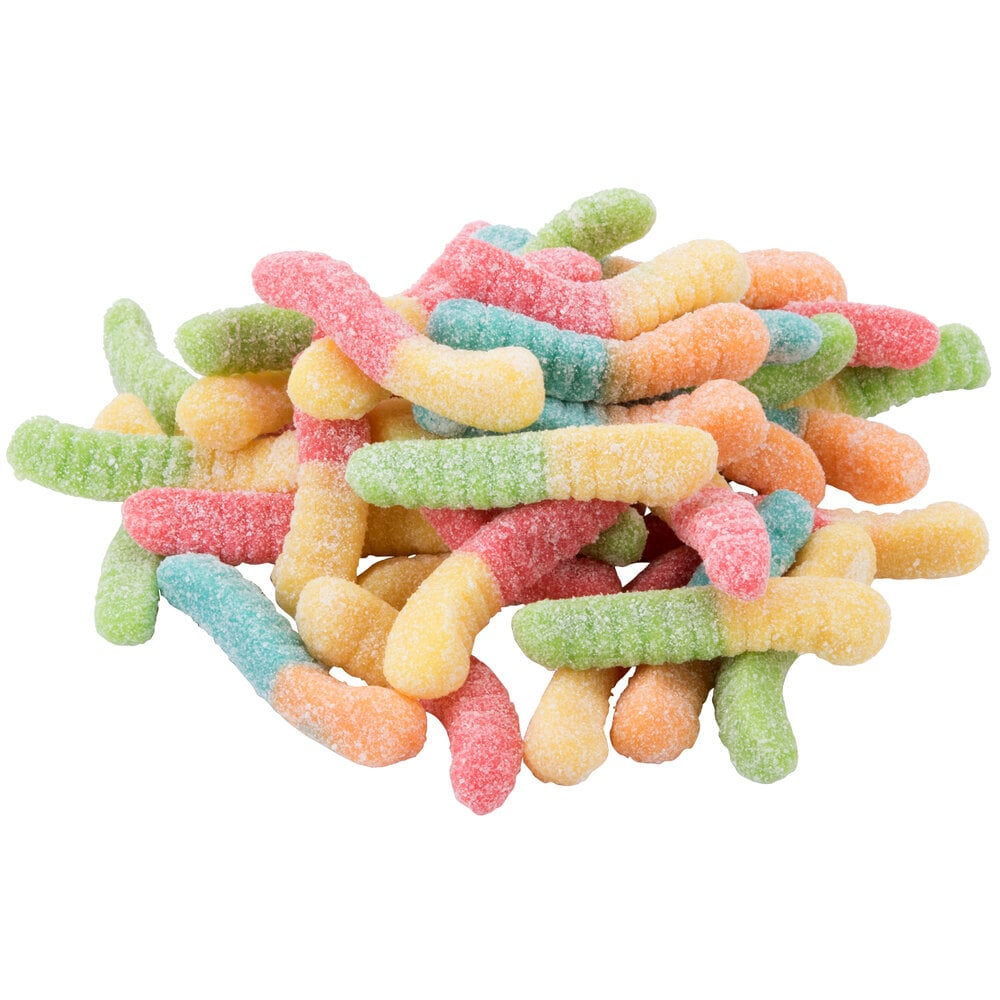 Sour Gummi Worms Topping - 18 lb.