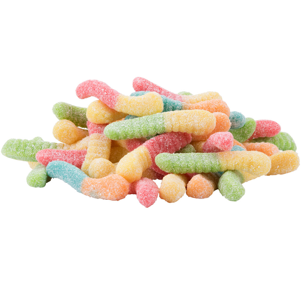 Sour Gummi Worms Topping - 4.5 lb.