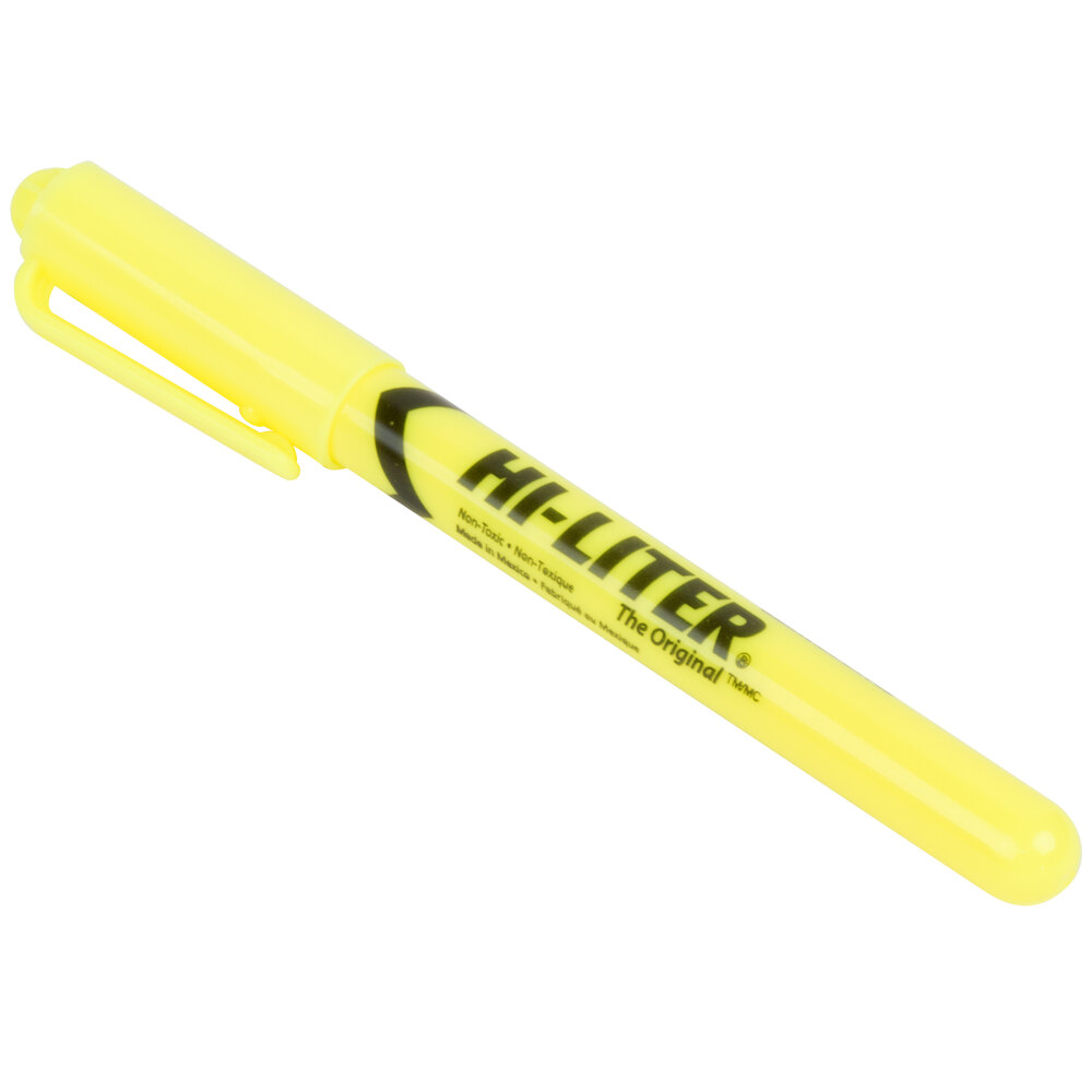 Avery 23591 Hi Liter® Fluorescent Yellow Chisel Tip Pen Style