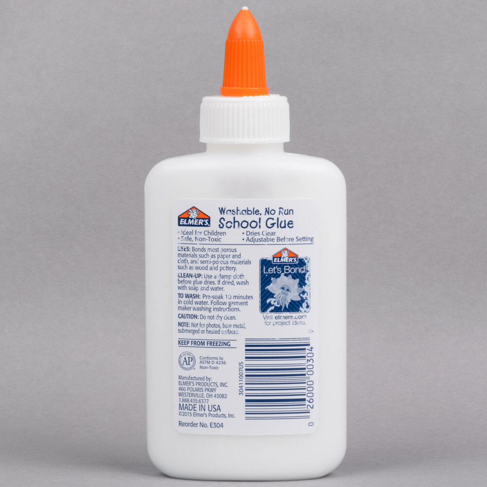 Elmer's E304 4 oz. White Liquid School Glue Elmer's EPIE304