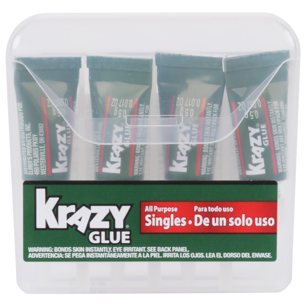 Krazy Glue KG58248SN All Purpose Clear (4) 0.5 Gram Single Use Tubes Glue