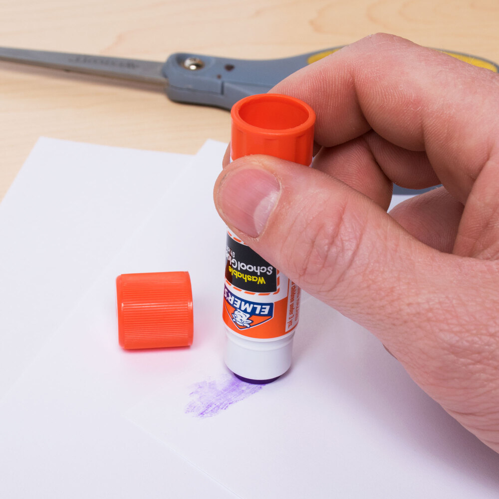 Elmer's E543 0.24 oz. Disappearing Purple School Glue Stick 4/Pack