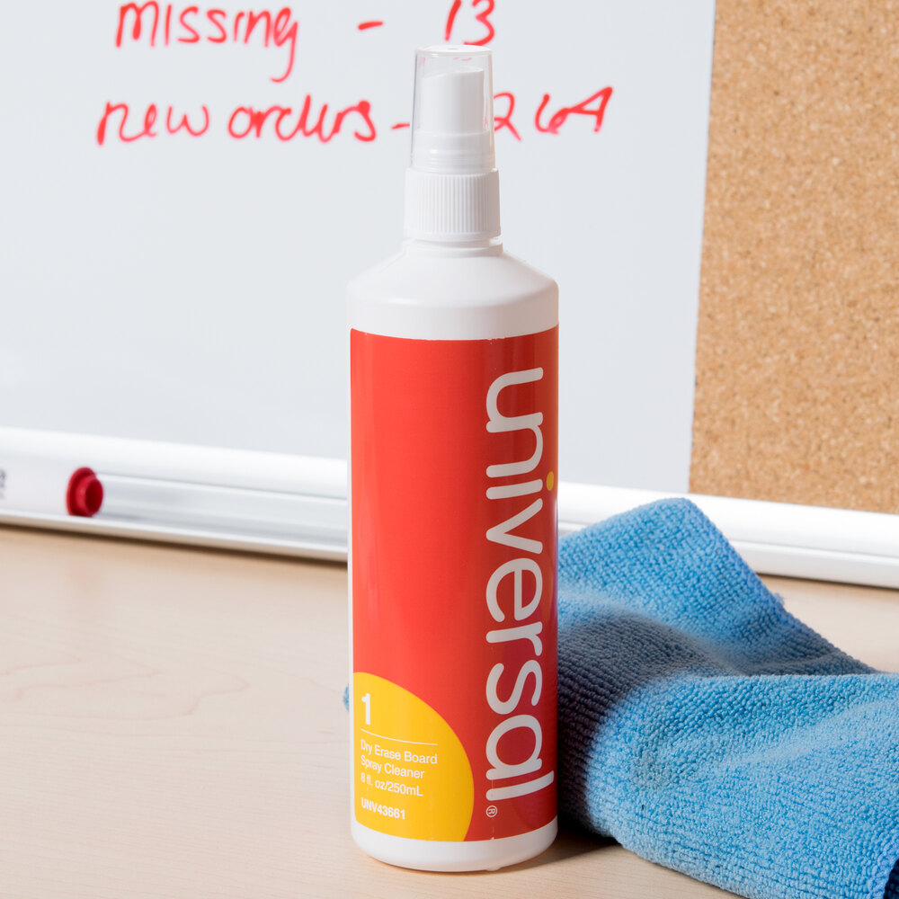 Universal UNV43661 8 oz. Dry Erase Spray Cleaner