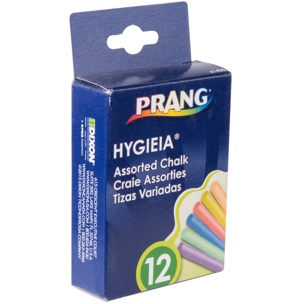 Prang Hygieia Dustless Color Chalk Assorted 12/Box