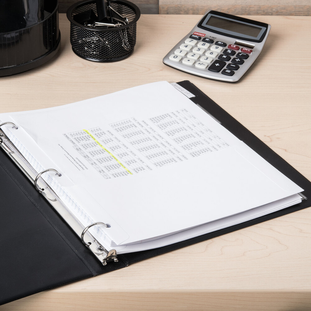 Avery 11271 5Tab Clear Insertable Tab Pocket Dividers