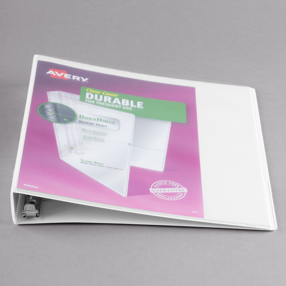 Avery Durable View Binder, 3" Slant Rings, 600-Sheet Capacity, DuraHinge(R), Black (17041) (17041) | Best Buy Canada