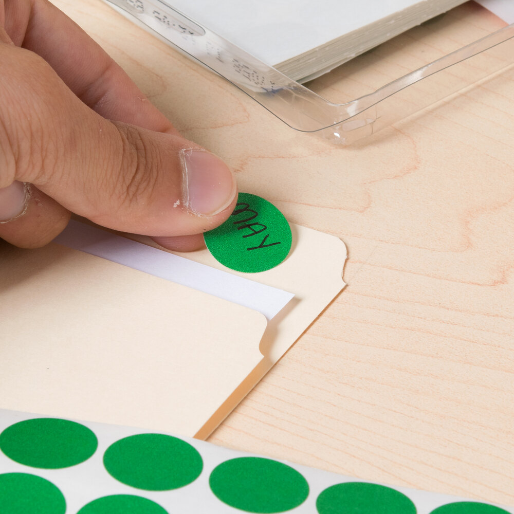 Universal UNV40115 3/4" Round Green Color Coding Labels 1008/Pack