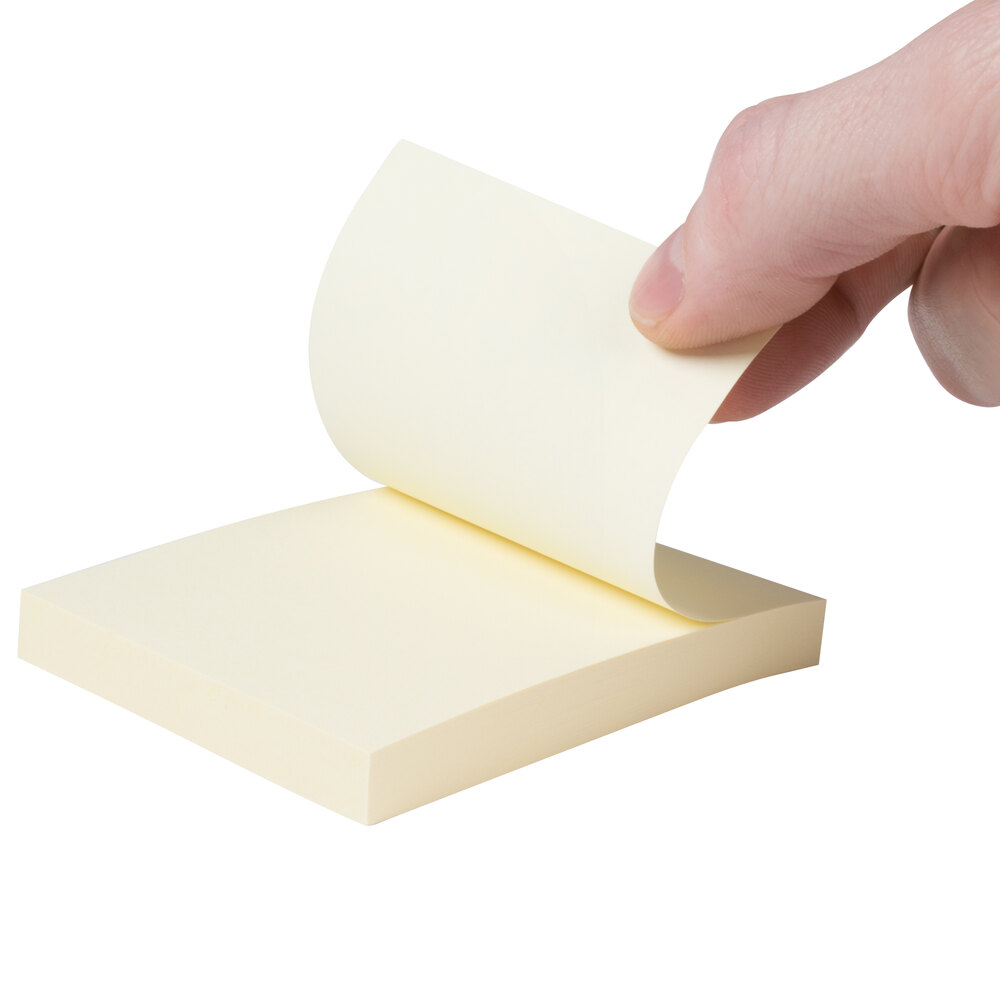 Universal UNV35668 3" x 3" Yellow SelfStick Note 12/Pack