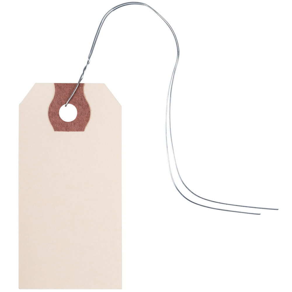 Avery 12601 2 3/4" x 1 3/8" Manila "G" Wired Shipping Tag 1000/Box