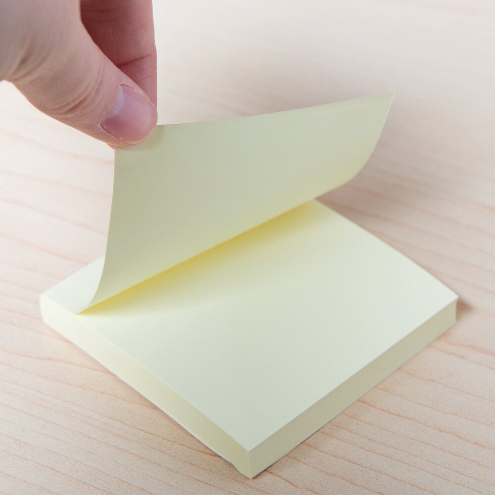 Universal UNV35688 3" x 3" Yellow SelfStick Note 18/Pack