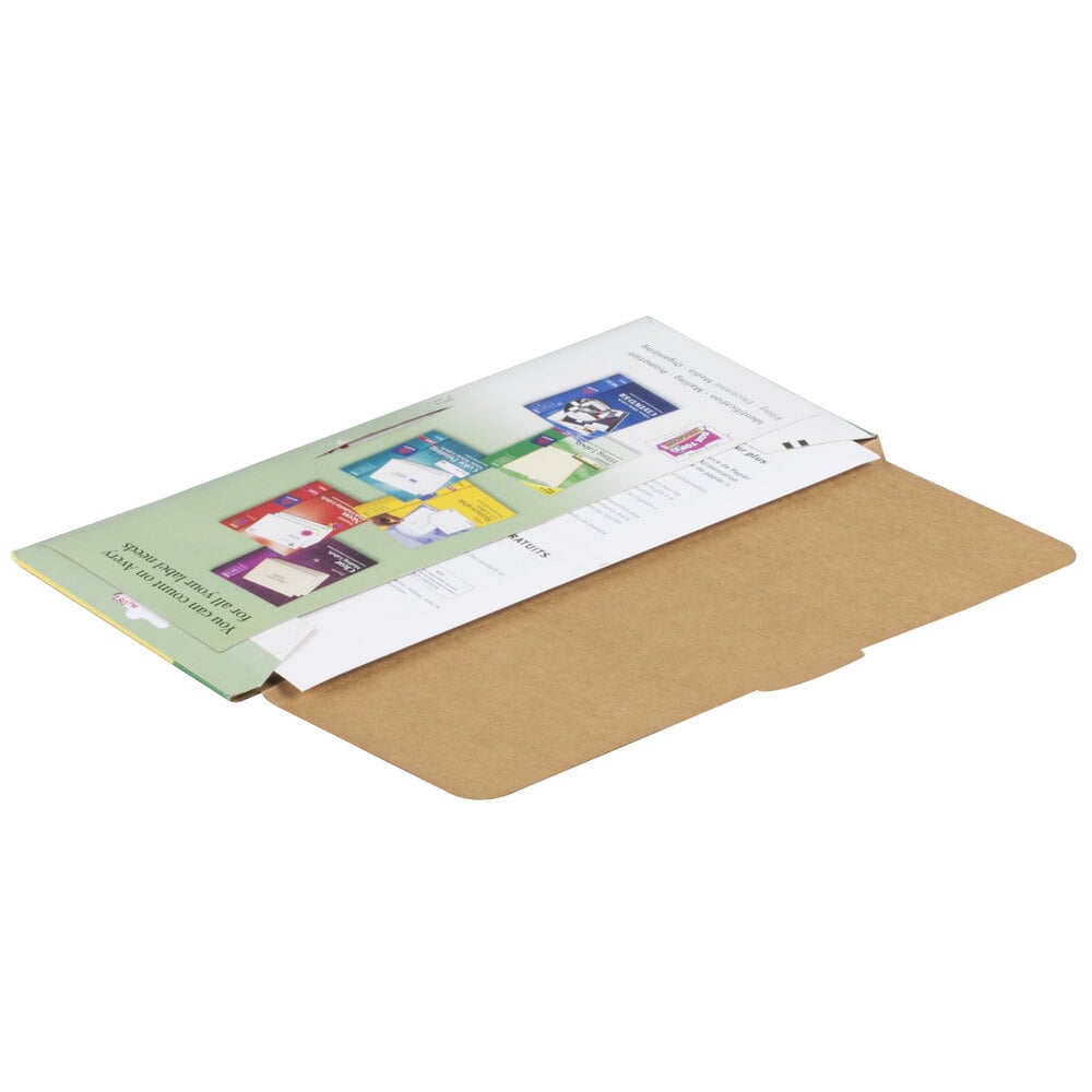 Avery 2180 2/3" x 3 7/16" MiniSheets Assorted Printable File Folder