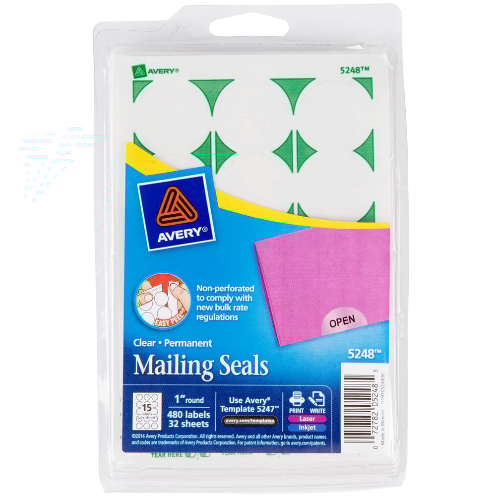 This is a graphic of Monster Clear Mailing Seal Labels It's just a photo of Monster Clear Mailing Seal Labels