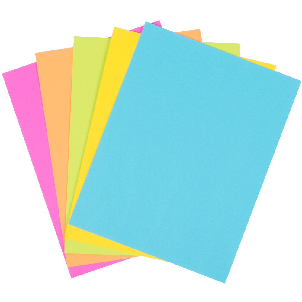 Neenah 99904 Astrobrights 8 1/2" x 11" Bright Assorted 65 Smooth Color