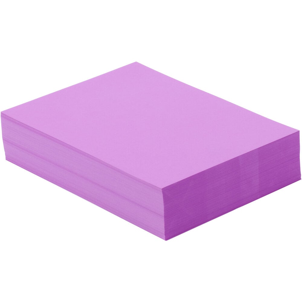 Neenah 22871 Astrobrights 8 1/2" x 11" Purple 65 Smooth Color Paper Cardstock