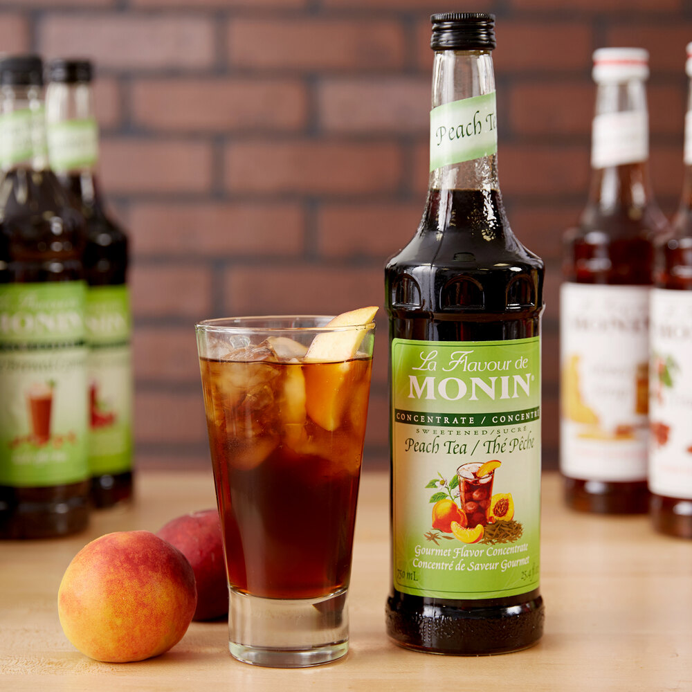 Monin 750 mL Peach Tea Concentrate