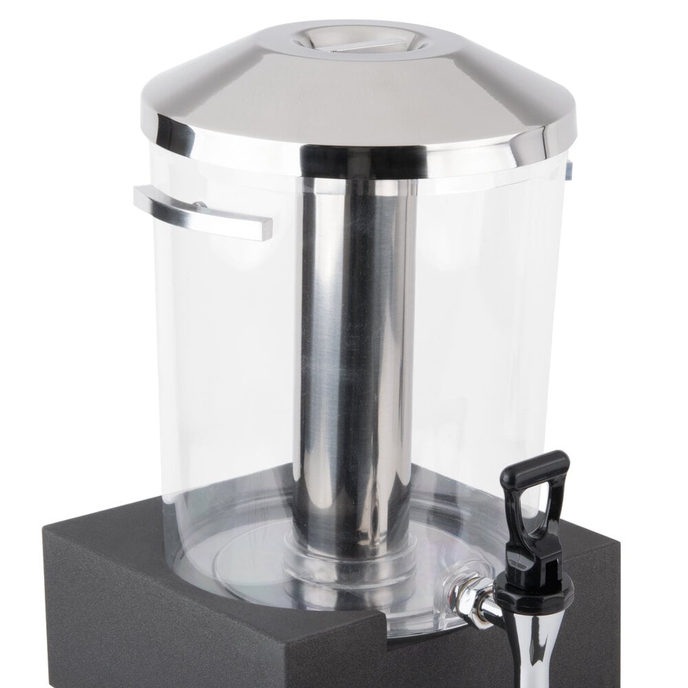 Vollrath V904807 6.34 Qt. Cubic Beverage Dispenser Reservoir with Lid