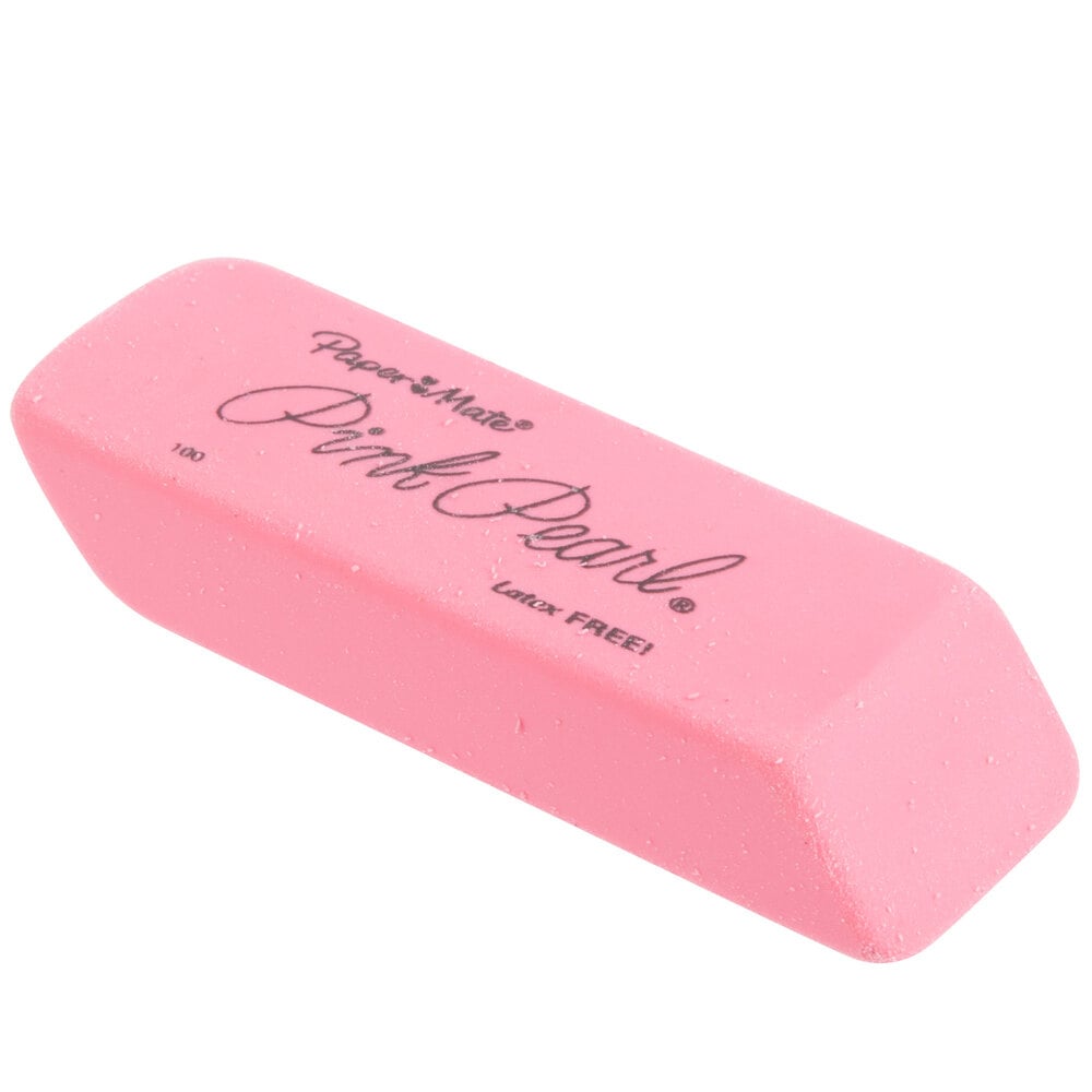 Paper Mate 70520 Medium Pink Pearl Eraser - 24/Box