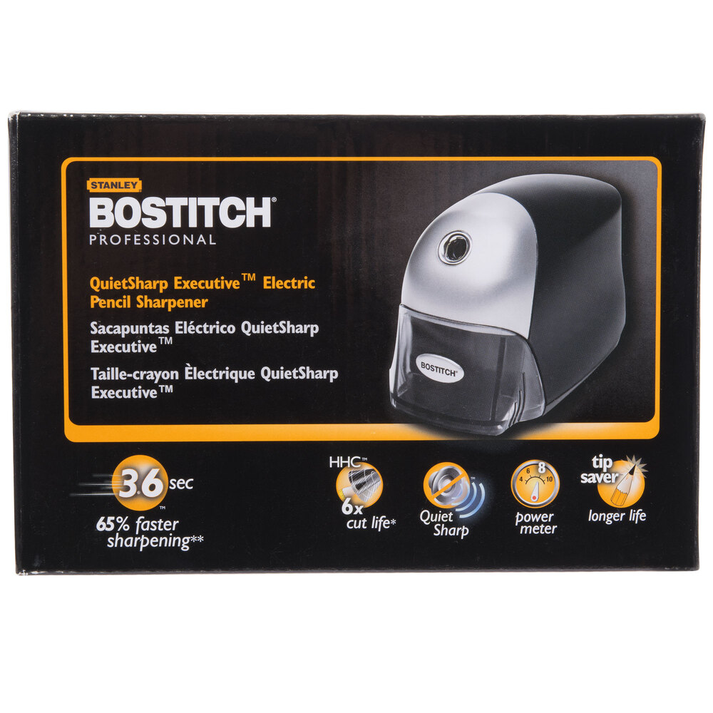 Bostitch 8HDBLK Black / Graphite QuietSharp Executive Electric Pencil