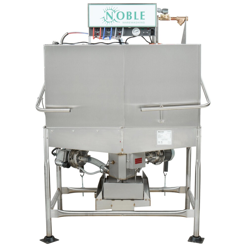 Noble Warewashing II Double Rack Low Temperature Corner Dishwasher Right Side, 115V