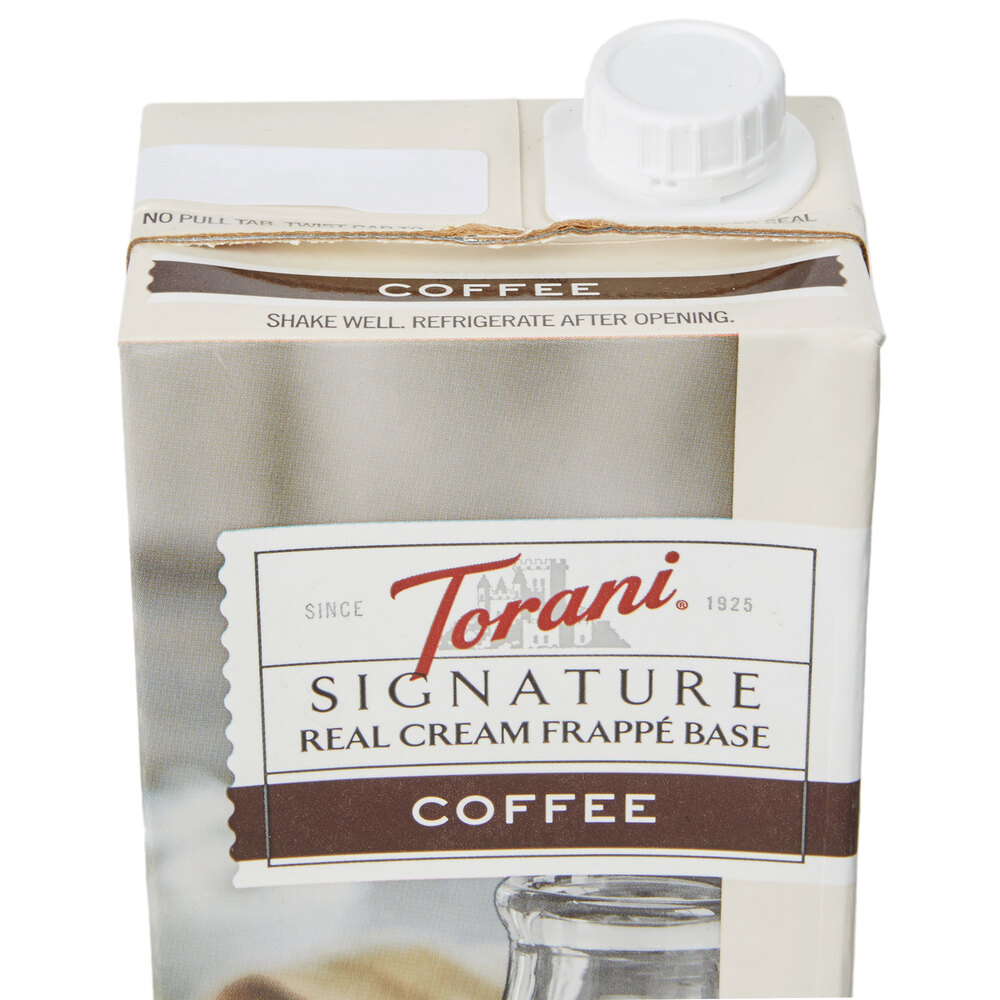 Torani 32 oz. Signature Coffee Real Cream Frappe Base