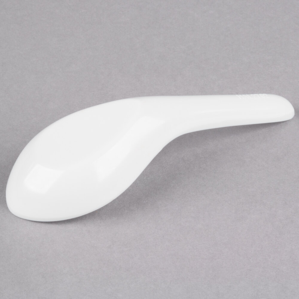 Carlisle HAL2702 Halcyon .25 oz. Bone White Melamine Pho Spoon 48/Case