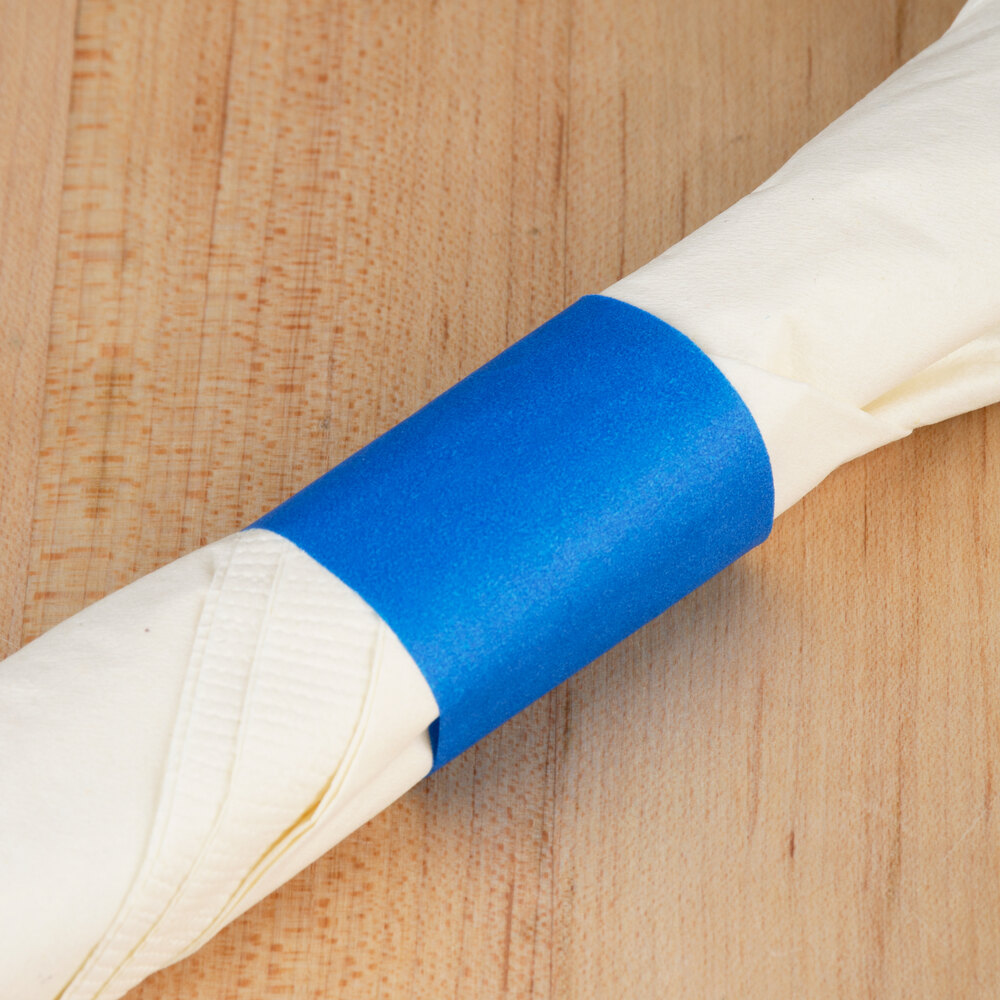 Blue SelfAdhering Paper Napkin Band 2000/Box
