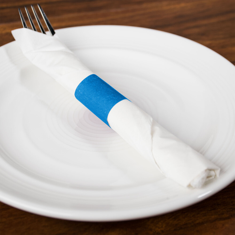 Blue SelfAdhering Paper Napkin Band 2000/Box