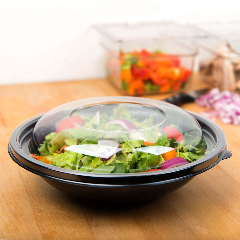 Sabert 52048A FreshPack Clear Dome Lid for Shallow 24 and 32 oz. Bowls ...