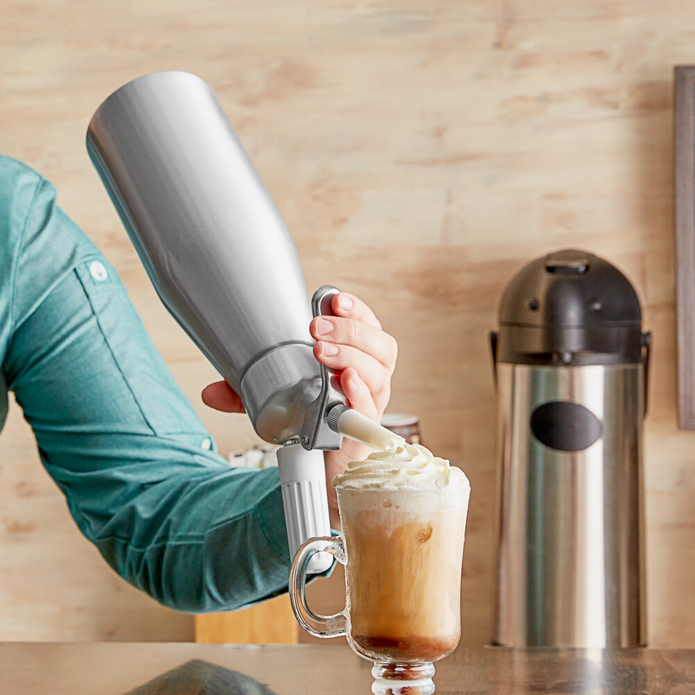 White Whipped Cream Dispenser 1 Liter