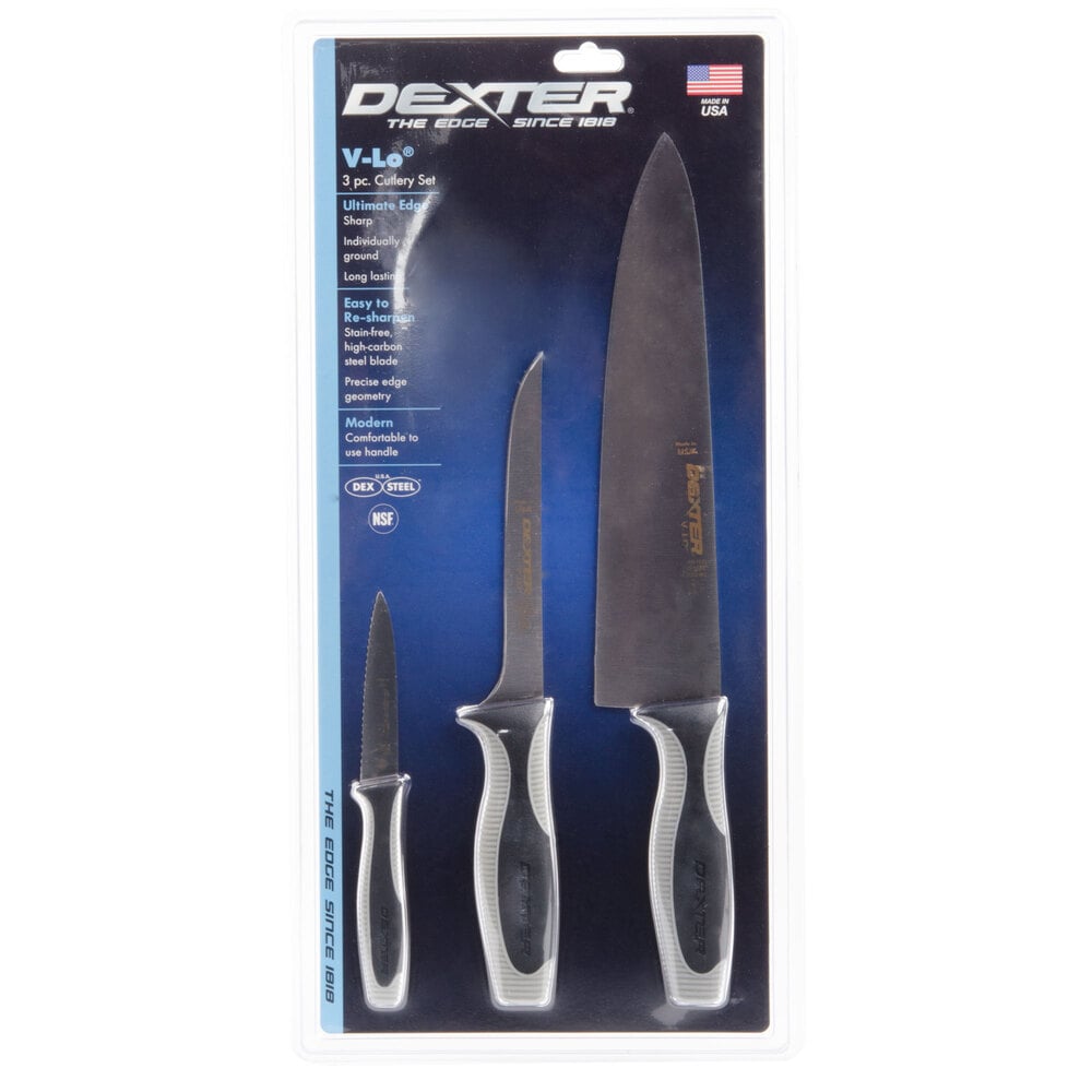 Dexter-Russell 29803 V-Lo 3-Piece Starter Knife Set