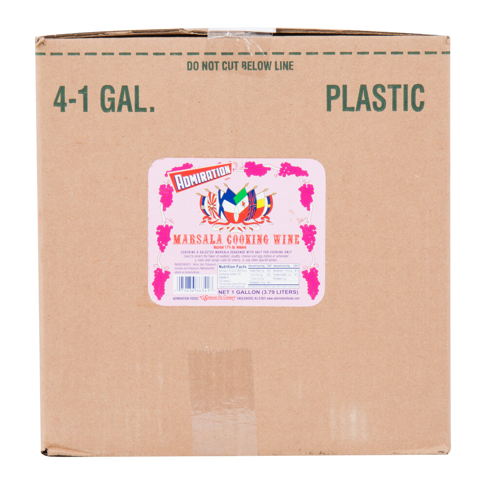 Admiration 1 Gallon Marsala Cooking Wine 4/Case