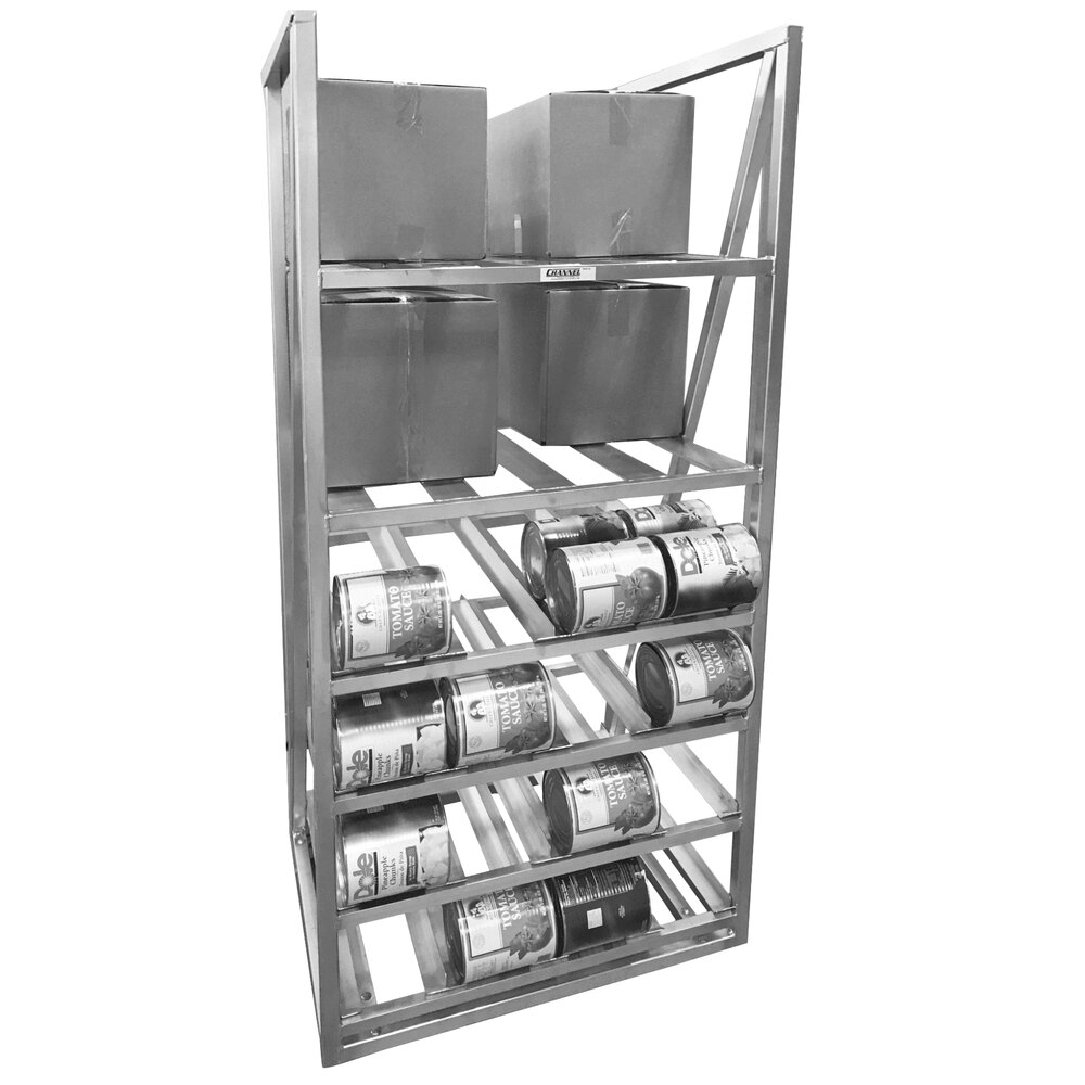Channel CSBR80 Full Size Stationary Aluminum Can and Storage Rack for