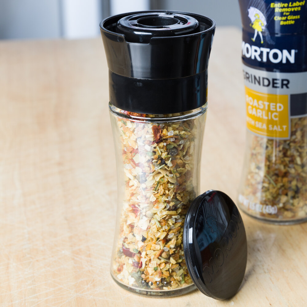 Morton 1.5 oz. Roasted Garlic with Sea Salt Glass Grinder