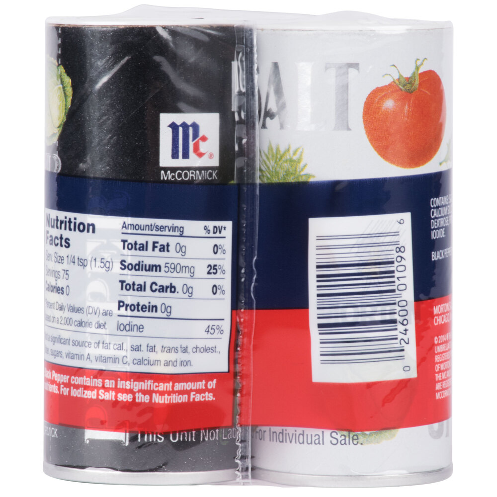 Morton Disposable Salt and Pepper Shaker Set