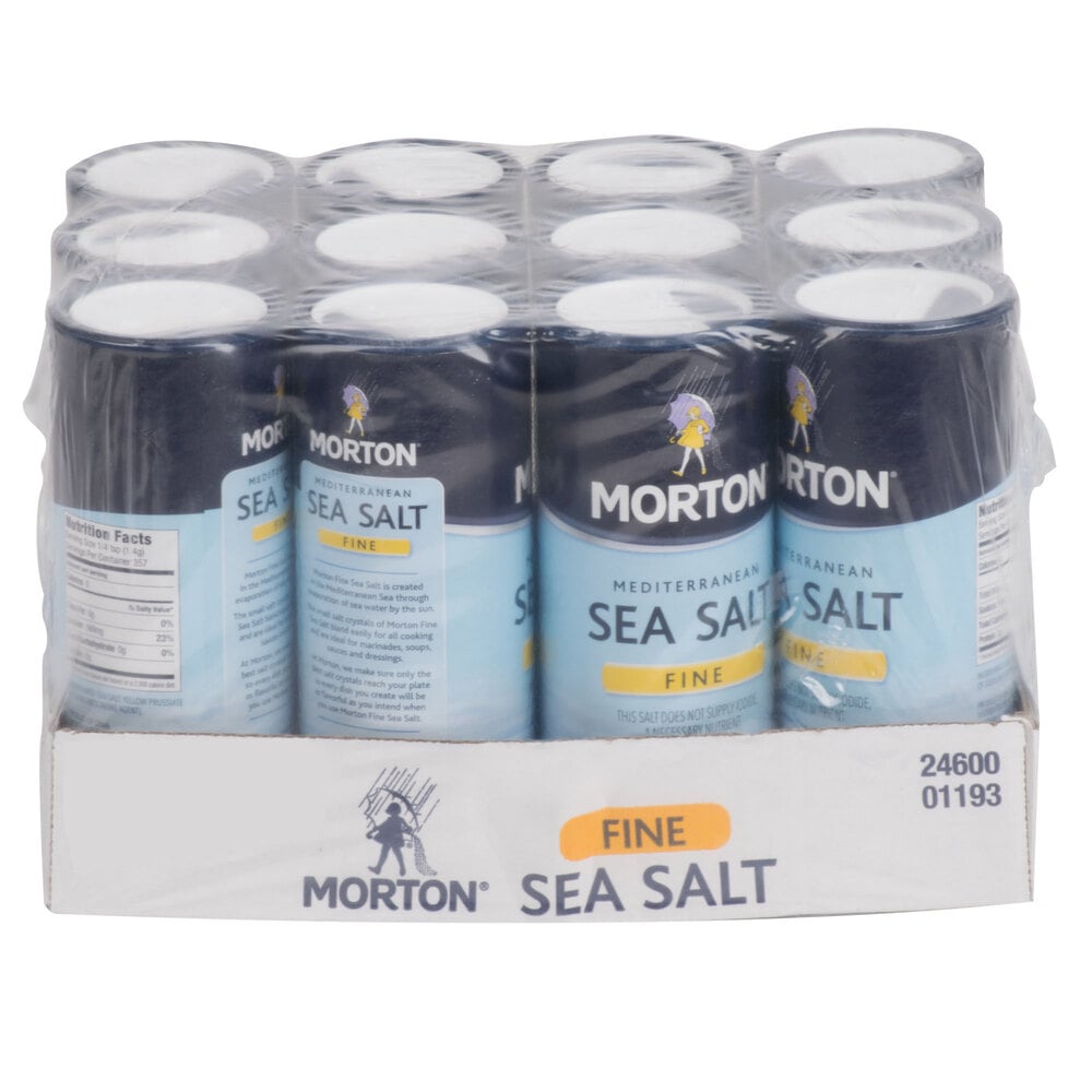 Morton 17.6 oz. Fine Mediterranean Sea Salt Case